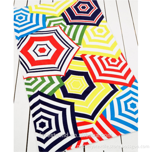 Promotional/Wholesaler Printed Stripe Beach Towel Cotton
